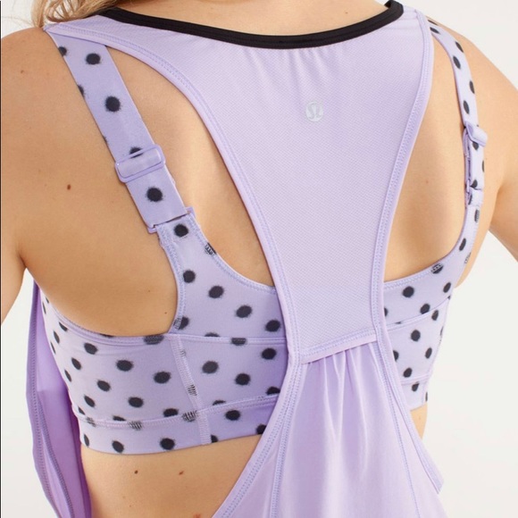 Lululemon Lilac Run For Your Money Tank w/Bra sz 6 - Picture 4 of 12